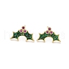 Brass Micro Pave Cubic Zirconia Stud Earrings EJEW-Q015-08G-2