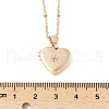 304 Stainless Steel Pave Clear Cubic Zirconia Heart Locket Pendant Necklaces for Women NJEW-Z077-01G-5