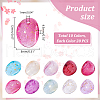 AHADERMAKER 200Pcs 10 Colors Transparent Spray Painted Glass Charms Sets GLAA-GA0001-83-2