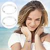 Unicraftale 5Pcs 304 Stainless Steel Wire Wrap Bangles Making MAK-UN0001-51-6