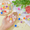 DICOSMETIC 36Pcs 12 Colors Plastic Cord Locks Clip Ends KY-DC0001-21-3