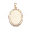 Alloy Pendant Cabochon Settings PALLOY-S108-01KC-1