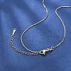 Brass Box Chain Necklaces for Women NJEW-G160-17G-5