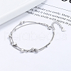 S925 Sterling Silver Box Chain Multi-strand Bracelets FS-WGFF458-01-2