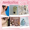 Unicraftale 16Pcs 8 Styles Glass Bead Cone for Wind Chimes Making FIND-UN0015-65-6