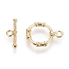 Brass Toggle Clasps KK-M108-B01-3