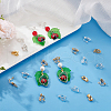 SUNNYCLUE 100Pcs 2 Colors Brass Clip-on Earring Findings KK-SC0004-16-4