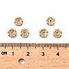 Brass Rhinestone Spacer Beads RB-A014-L6mm-01LG-NF-4