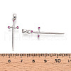Brass Micro Pave Cubic Zirconia Pendants KK-T074-64P-3