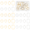 Unicraftale 32Pcs 8 Styles 304 Stainless Steel Linking Rings STAS-UN0060-54-1