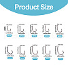 500Pcs 10 Styles Carbon Steel Fish Hooks FIND-TAC0028-18-3