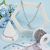SUNNYCLUE 304 Stainless Steel Figaro Chains Chains FIND-SC0012-50C-P-4