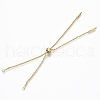 Adjustable Brass Slider Bracelets Making KK-T059-01G-NF-2
