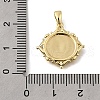 Brass Enamel Pendants KK-U072-18G-3