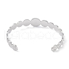 Non-Tarnish 304 Stainless Steel Open Cuff Bangles for Women BJEW-C071-09P-3