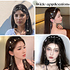 Zinc Alloy Rhinestone Hair Bands OHAR-WH20007-01B-P-6