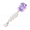 30Pcs 6 Colors Bear Transparent Acrylic Pendant Decorations HJEW-JM02726-5