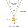 Stainless Steel Pendant Necklaces RE2353-1-3