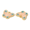 304 Stainless Steel Enamel Pendants STAS-K256-02G-03-2