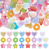 SUNNYCLUE 92pcs 23 styles Opaque Resin Decoden Decoden Cabochons RESI-SC0005-79-1