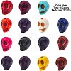 Halloween Theme Dyed Synthetic Turquoise Bead Strands G-GA0001-04-3