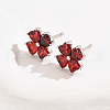 S925 Sterling Silver Clover Stud Earrings XS8392-4