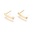 304 Stainless Steel Ear Stud Components STAS-F227-20A-G-1