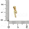 925 Sterling Silver Micro Pave Clear Cubic Zirconia European Dangle Charms STER-A045-01G-7-3