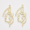 Alloy Open Back Bezel Pendants PALLOY-S121-80-1