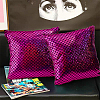 Sparkly Hologram Spandex Mermaid Printed Fish Scale Fabric AJEW-WH0314-30A-7