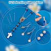   36Pcs 3 Styles 925 Sterling Silver Eye Pins STER-PH0002-65-4