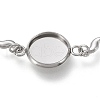 Tarnish Resistant 304 Stainless Steel Bracelet Making STAS-L248-005P-B-4