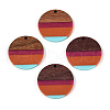 Resin & Walnut Wood Pendants RESI-T057-40-1