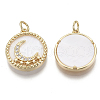 Brass Micro Pave Cubic Zirconia Pendants KK-R136-019-NF-2