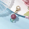 Flower Glass Seed Beads Beaded Pendant Decorations HJEW-MZ00196-05-1