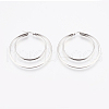 Tarnish Resistant 201 Stainless Steel Hoop Earrings EJEW-I213-B-01P-2