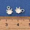 Ion Plating(IP) 304 Stainless Steel Charms Rhinestone Claw Settings STAS-U025-02C-S-3