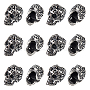12Pcs 304 Stainless Steel European Beads STAS-HS0001-05-1