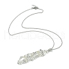 3Pcs 3 Style Brass Macrame Pouch Empty Stone Holder for Pendant Necklaces Making NJEW-AB00027-2