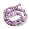Natural Lepidolite/Purple Mica Stone Beads Strands G-M353-A01-8mm-01-5