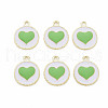 Alloy Enamel Pendants PALLOY-S181-039-NR-4