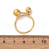 304 Stainless Steel Adjustable Cuff Rings for Women RJEW-B131-03B-3