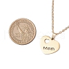 Mother's Day 304 Stainless Steel Pendant Necklace NJEW-TA00194-02-3