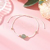 Natural Green Aventurine Bead Braided Bead Bracelets BJEW-JB11977-1