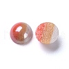 Opaque Glass Cabochons X-GGLA-S038-10K-6mm-3