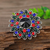 Ethnic Style Alloy & Rhinestone Finger Rings FS-WG504EF-05-2