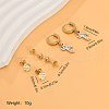 3 Pairs Elegant Stainless Steel Earring Sets OF1161-6-2