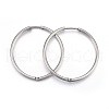 304 Stainless Steel Huggie Hoop Earrings EJEW-L205-02A-P-1