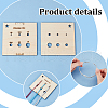Olycraft 4pcs Wood Thread Winding Boards AJEW-OC0005-38-4