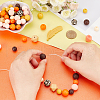 AHADERMAKER 14 Style Food Grade Eco-Friendly Silicone Focal Beads SIL-GA0001-09-3